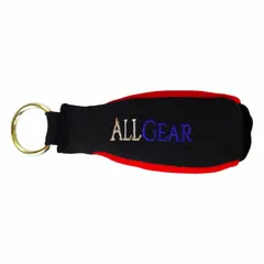 Red nylon throw bag filled with lead, weighing 16 oz. Overall diameter 1 3/4 in, overall length 4 3/8 in. Used for weighting and positioning lines in rigging, rescue, or material handling tasks.