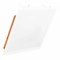 This LED flat panel retrofit kit replaces (3) Lamp 28 T8 fixtures. It operates on 120 to 347V AC, is dimmable, and provides 3000K warm-white light. Suitable for commercial and industrial spaces requiring energy-efficient lighting upgrades.