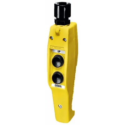 HUBBELL WIRING DEVICE-KELLEMS Pendant Control Station: (2) Push Buttons, 1NO/1NC - Push-Button Pendants