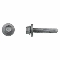 Self-Drilling Screw: #12 Size, 1 1/4 in Lg, Steel, Climaseal™, Hex Washer, External Hex, 250 PK (MPN 1607000)