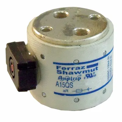 MERSEN Semiconductor Fuse: A15QS Series, Fast-Acting, 2 kA, 150 V AC, 150 V DC DC Volt Rating - Fast-Acting Bolt-On Fuses