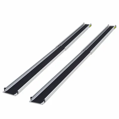 SILVER SPRING Telescoping Wheelchair Track Ramp TWR-V2-10 - Wheelchair Ramps without Handrails