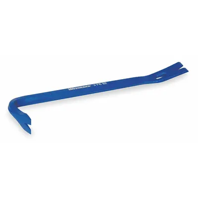 WESTWARD Offset Ripping Bar: Double Claw End, 17 in Overall Lg, T No, 3 Nail Slots - Wrecking Bars