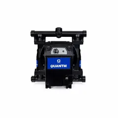 This GRACO electric diaphragm pump features an aluminum housing with a 1-inch BSP fluid connection. It operates on 100-120V AC and includes a PTFE diaphragm with Santoprene backing and stainless steel check valves. Suitable for fluid transfer in industrial applications requiring these specifications.