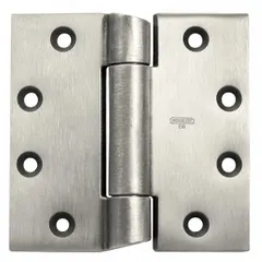 This full mortise-mount butt hinge features a 1 7/8 in leaf width and is constructed from stainless steel. It incorporates concealed bearings for smooth operation and a non-removable pin for security. Suitable for commercial and industrial doors where durability and corrosion resistance are required.