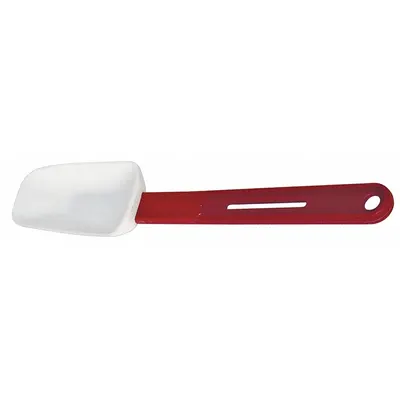 CRESTWARE Spoonula: 10 in Overall Lg, Silicone Blade, Silicone Handle - Spatulas