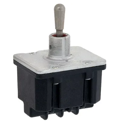 Honeywell Toggle Switch: 2 Position, 12 Connections, 4PDT, Screw Terminals Connection - Panel-Mount Toggle Switches
