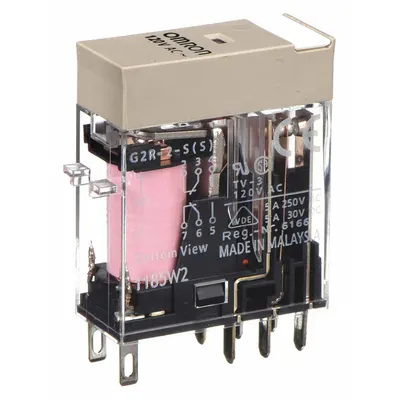 OMRON General Purpose Relay: Socket Mounted, 5 A Current Rating, 120V AC, DPDT - Socket-Mounted Relays