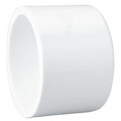 LASCO Pipe Cap: Schedule 40, PVC, 1 1/4 in Size, Socket, Female, White, 32°F – 140°F - Schedule 40 Pipe Fittings