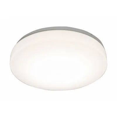 AFX INC. Flush Mount: 14 in Dia, White, 4 1/2 in Ht, 2,400 lm, 3000K/3500K/4000K - Cirrus Flush-Mount Lights