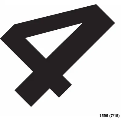 JJ KELLER Number Label: 3 3/4 in Character Ht, Indoor Only, Non-Reflective, Black - Permanent Letters & Numbers