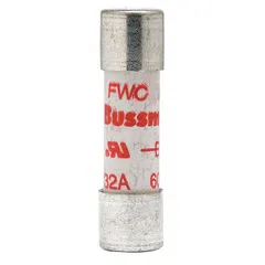 Fast-acting cylindrical fuse from the FWC series, rated 8 A with 600 V AC and 700 V DC voltage ratings. Non-indicating design for overcurrent protection in power electronics, drives, and converters where rapid response to faults is required.