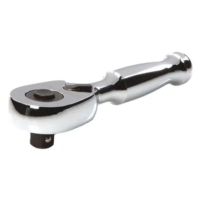TEKTON Quick-Release Ratchet: Pear, Reversible, 3 in Overall Lg, Polished - Standard-Head Ratchets