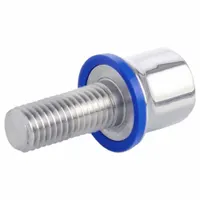 Hygienic Hex Head Screws: Stainless Steel, Partially Threaded, M5, 16 mm Min Thread Lg, Grade 316L (MPN 1580-M5-20-PL-H)