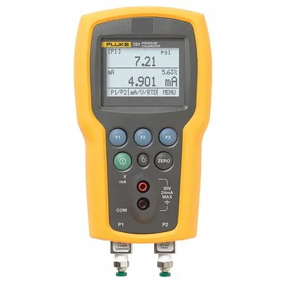 FLUKE Handheld Pressure Calibrator: FLUKE-721-3630, HART, Included, Carrying Case/Test Leads - Handheld Pressure Calibrators for Gas Custody Transfer