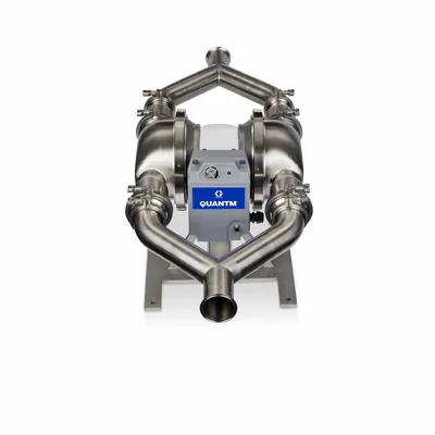 GRACO Electric Diaphragm Pump: Stainless Steel Body, Three Phase, 380-480V AC - FDA-Compliant EODD Pumps