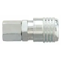 SPEEDAIRE Quick Connect Hose Coupling: 1/4 in Body Size, 3/8 in Hose Fitting Size, Sleeve, FNPT