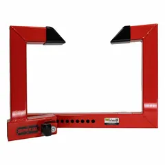 Wheel Lock: Steel, Red, Adj, For 20 1/2 in Max Wheel Wd, Keyed Alike, For 20 1/2 in Wheel Wd (MPN HDWLock- KA). Key specifications — Material: Steel; Includes: Adjustable Lug Protector Plate; Adjustable: Yes.