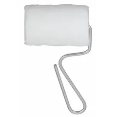 This mini paint roller set includes a steel wire roller frame and a fabric cover. With a 3-inch roller length and 6 3/8-inch overall length, it is suited for applying varnishes to smooth wood surfaces. Typical applications include painting trim, cabinets, and furniture.