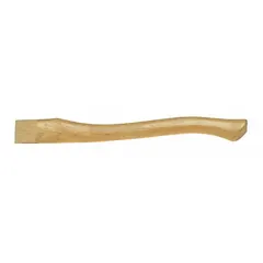This hickory axe handle is designed for replacement use with axe heads weighing up to 2.25 lb. The 18-inch length provides control for light to medium chopping tasks in forestry, landscaping, and construction. Hickory construction offers shock absorption during use.