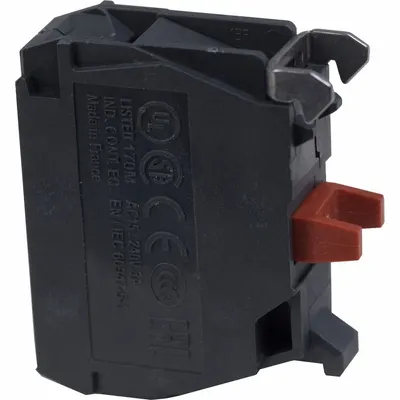 SCHNEIDER Contact Blocks: 22 mm Panel Mounting Size, 1NC, Momentary/Late Break