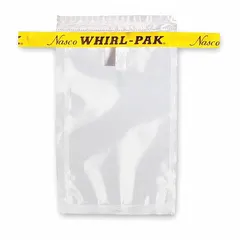 This sterile sampling bag is designed for collection and transport of liquid or semi-solid samples in laboratory and field settings. Clear construction allows visual inspection of contents. Meets EPA standards for sample collection. Capacity: 2 fl oz (59 mL). Overall length: 5 in.