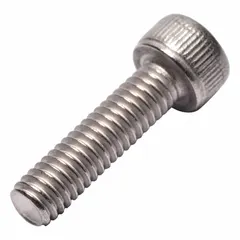 Metric standard socket head cap screw with M4x0.70 thread, 15 mm length, plain titanium Grade 2 finish, 4 mm head height, and 3 mm hex drive. Suitable for general industrial fastening applications requiring corrosion resistance and high strength-to-weight ratio.