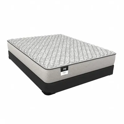 SEALY Bed Mattress: Hotel King, Firm, Woven Fabric, 12 in Overall Ht, 72 in Overall Wd - Evington by Sealy