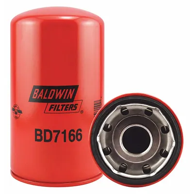 BALDWIN FILTERS Oil Filter: BD7166, LF3622, 1 1/2"-12 Thread Size, 8 1/16 in Overall Ht - Spin-On Oil Filters