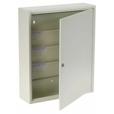 OEM Key Control Cabinet: 240 Key Capacity, Single Key Lock, Steel, Beige, 20 in Ht - Key Cabinets with Key Lock