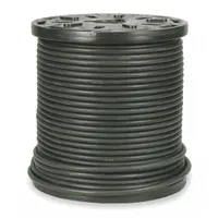 This bulk abrasion-resistant garden hose features a black EPDM cover and a 1 1/2 in inside diameter. It is 300 ft in length and operates within a temperature range of -40° to 210°F. Suitable for water discharge applications in industrial, construction, and agricultural settings