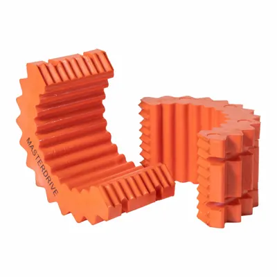 MASTERDRIVE Coupling Sleeve: 8 Coupling Size, 4,500 RPM Max Speed, 4,530 in-lb Rated Torque - Two-Piece Sleeve Coupling Inserts