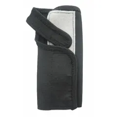 Right-hand wrist support with double strap design for ergonomic support. Medium size fits 7-1/2 in wrist. Black color. Suitable for use in industrial settings to reduce strain during repetitive tasks.