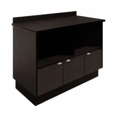 PLYMOLD Microwave Cabinet: Microwave Cabinet, Leveling Glides, Graphite Nebula - Microwave Cabinets