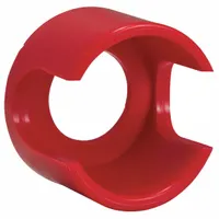 SCHNEIDER ELECTRIC Pushbutton Guard: 30 mm Panel Mounting Hole Dia, Red, Plastic, 9001K/9001SK (MPN 9001K56RM)
