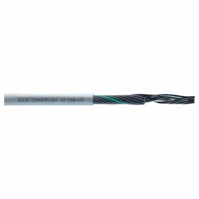CHAINFLEX Control Cable: 20 AWG Conductor Size, 5 Conductors, PVC, Order by the Foot - Continuous Flexing Exposed Run Tray Cables