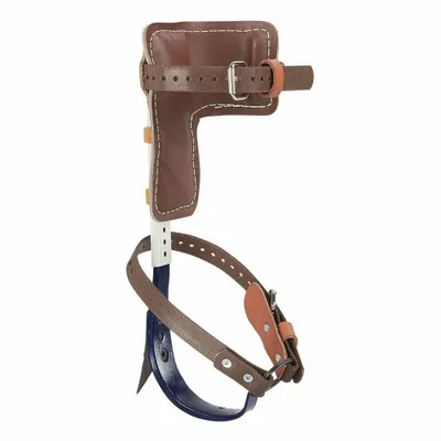 KLEIN TOOLS Pole Climbers: Nylon, Steel, 1 5/8 in Gaff Lg, Leather, 15 in Climber Lg Min - Pole-Climber Kits