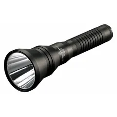 Rechargeable flashlight delivering 615 lumens with a maximum brightness run time of 1.25 hours. Features a tail switch for momentary or constant-on operation. Includes AC/DC cords with two chargers and a rechargeable battery. Suitable for tasks requiring a portable high-output light source.
