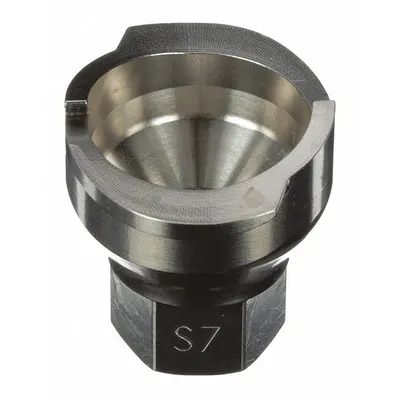 3M PPS S7 Stainless Steel Spray Gun Cup Adapter, 3/8 in Thread - Adapters for Spray Gun Cups