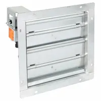 15"H-W 12"L Squ Stl Motrzd Contrl Damper: 12 in L, 15 in H, 15 in W, 1 1/2 in Flange Wd, Steel (MPN 3HHP3)