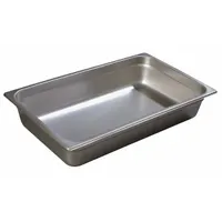 CARLISLE Steam Table Pan: Full Size, Rectangular, 24 ga Gauge, 14.4 qt Capacity, NSF Certified (MPN 607004)