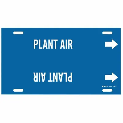 BRADY Plant Air Snap-On Pipe Marker - Plant Air Snap-On Pipe Markers