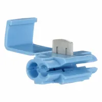 3M Insulation Displacement Connector: 2 Ports, Light Blue, 18 AWG – 14 AWG Run Size Range, 600 V (MPN 839)