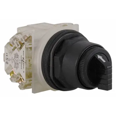 SCHNEIDER Selector Switch: 30 mm Panel Mounting Size, 3 Positions, Short Lever, DPDT - Selector Switches
