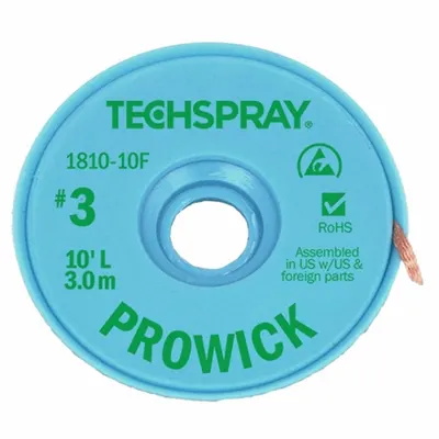TECHSPRAY Rosin Flux Desoldering Braid - Rosin Flux Desoldering Braids