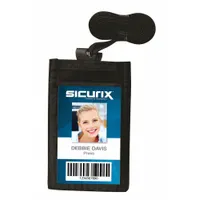 Badge Holder: Pouch, Vertical, 3 3/4 in Badge Pouch Wd, 9 in Badge Pouch Ht, 9 in Overall Ht, 12 PK (MPN BAU 55120)