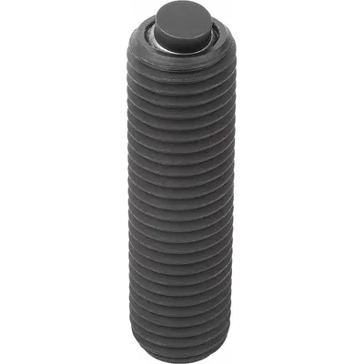 KIPP Fully-Threaded Gripper w/Flat Pad: Steel Insert, M20, 70 mm Thread Lg - Fully-Threaded Grippers with Flat Steel Pad