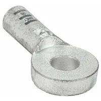 WESTWARD Lug: Crimpable Side Terminal, Crimp/Solder, Tin Plated, 4 ga, Gray, 3/8 in Stud Size (MPN 23YZ41)