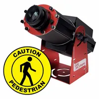 LASERGLOW TECHNOLOGIES Fixed Image Projector: Projector, Lens and Image Template, Caution Pedestrian (MPN HSV3F053X)