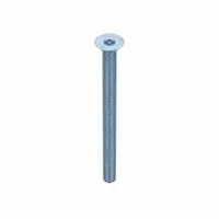 Machine Screw: #10-24 Thread Size, 2 1/2 in Lg, Steel, Zinc-Plated, Flat, Torx®/Star, 50 PK (MPN 400718)